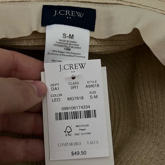 JCrew Sun Hat with Leopard Band - Picture 4 of 6